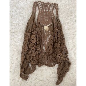 Daytrip lace blouse cover up